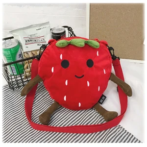 Dadaism фрукты плюшевые игрушечные растения Kawaii Мультфильм милая мягкая кукла авокадо Подушка антистресс подушка для детей сумка для печенья - Цвет: Strawberry