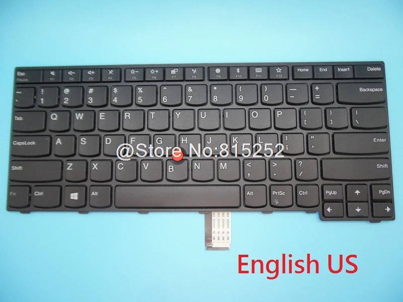 Клавиатура для ноутбука Lenovo Thinkpad E470 E475 E470C английский US 01AX040 01AX000 01AX080 PK1311N2A00 SN20K93195