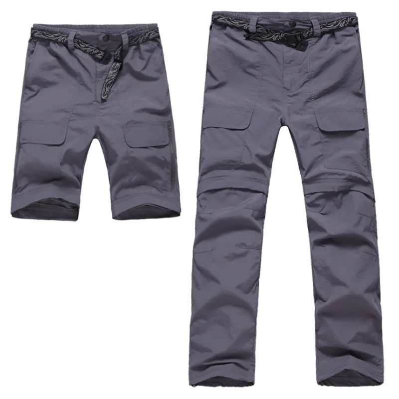 Hiking Shorts Pant Men Detachable Trousers Quick Dry Drying quick
