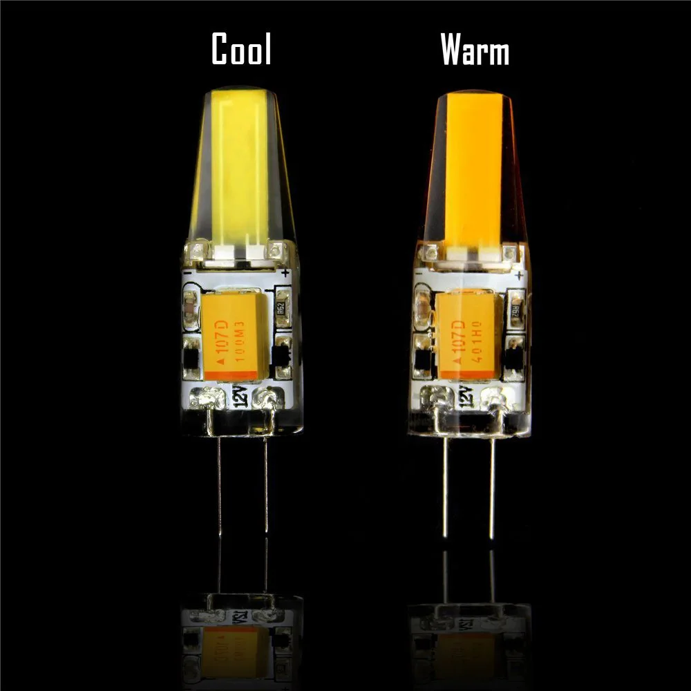 

20pcs/lot led lamp G4 COB 12V LED Bulbs 3W 6W AC12V LED G4 COB lamp Replace for Crystal LED Light Bulb corn light Warm Cold W