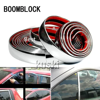 

BOOMBLOCK Car Chrome Decoration Sticker 6 8 10 15 20 22 25 30 mm For Peugeot 307 206 Citroen Honda Civic Accord CRV Lada Vesta