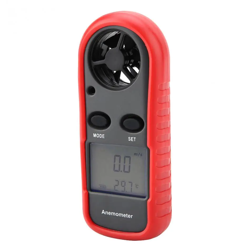 WT816 Ручной цифровой анемометр измеритель скорости ветра воздуха Анемометр-Термометр Тестер измеритель скорости ветра измерительный прибор скорости