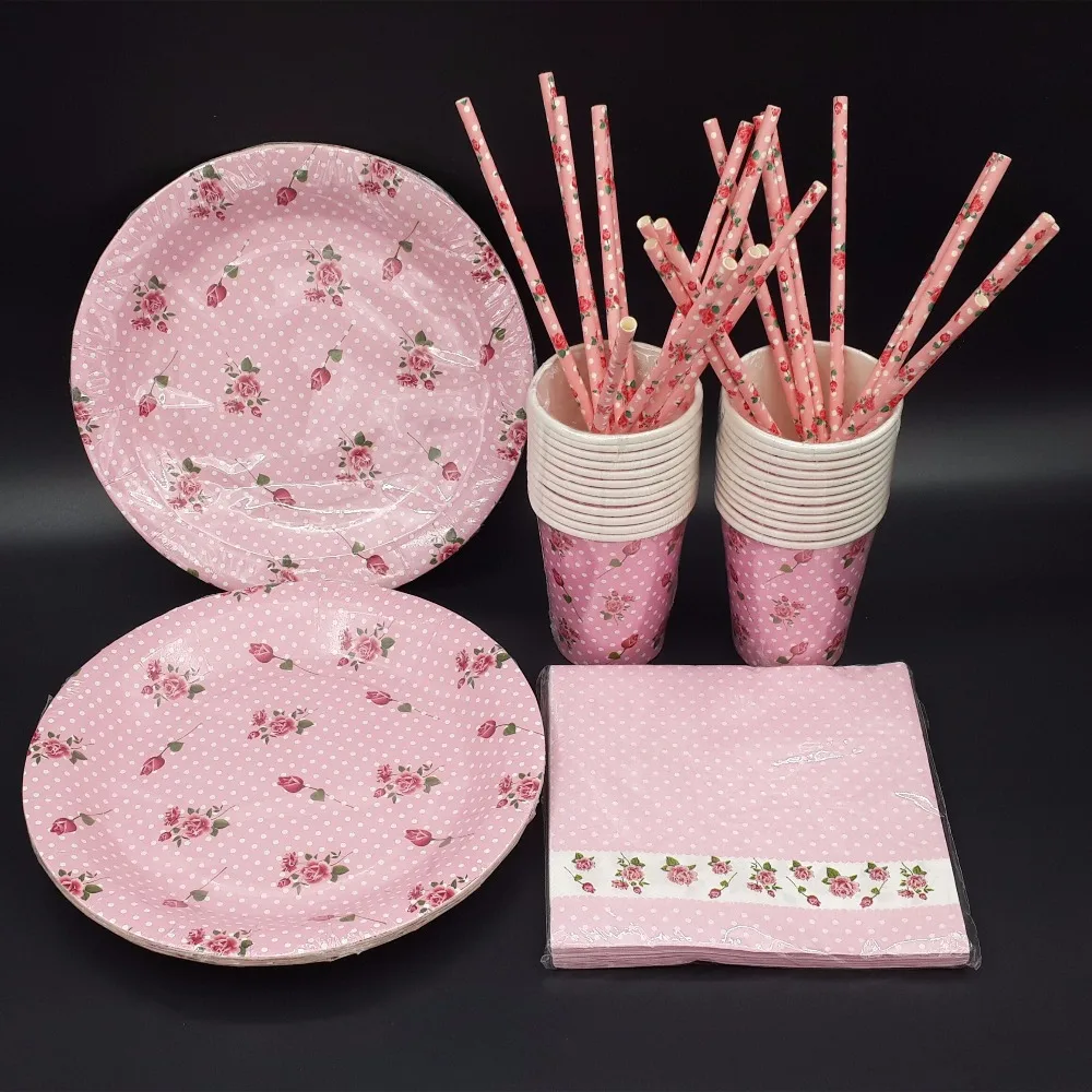 Aliexpress.com : Buy Pink purple beige Party Tableware girl boy ... Aliexpress.com : Buy Pink purple beige Party Tableware girl boy ...