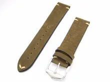 20 22mm 2016 New Men Lady Genuine Cowhide Leather Green Brown Vintage watchbands Strap Belt Silver Polish Pin Buckle Best Gift rainie sean genuine leather belt men pin buckle vintage belt black hollow real leather cowhide belt strap male belts for men
