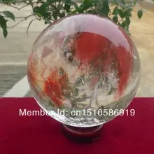 Выплавной кварцевый шар красное красивое насадка шар