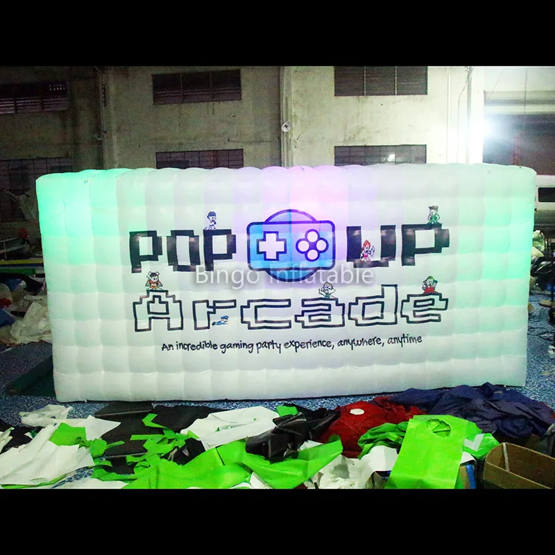  Customized 5.5X3.5X2.5 Meters inflatable lighting tent Airblown tent style digital printing inflata
