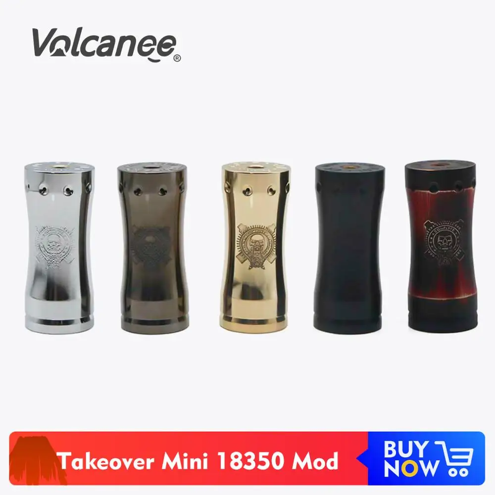 Мини-мод Volcanee Takeover 18350 аккумулятор диаметром 25 мм латунный стиль для атомайзера RTA