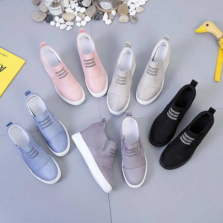 Ankle boots women shoes 2019 new fashion slip-on breathable casual shoes woman wedges solid high heels sneakers women boot (8)