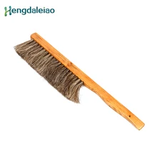 Высокое качество инструменты для пчеловодства три ряда твердой древесины конский хвост волос пчелиная щетка № 16