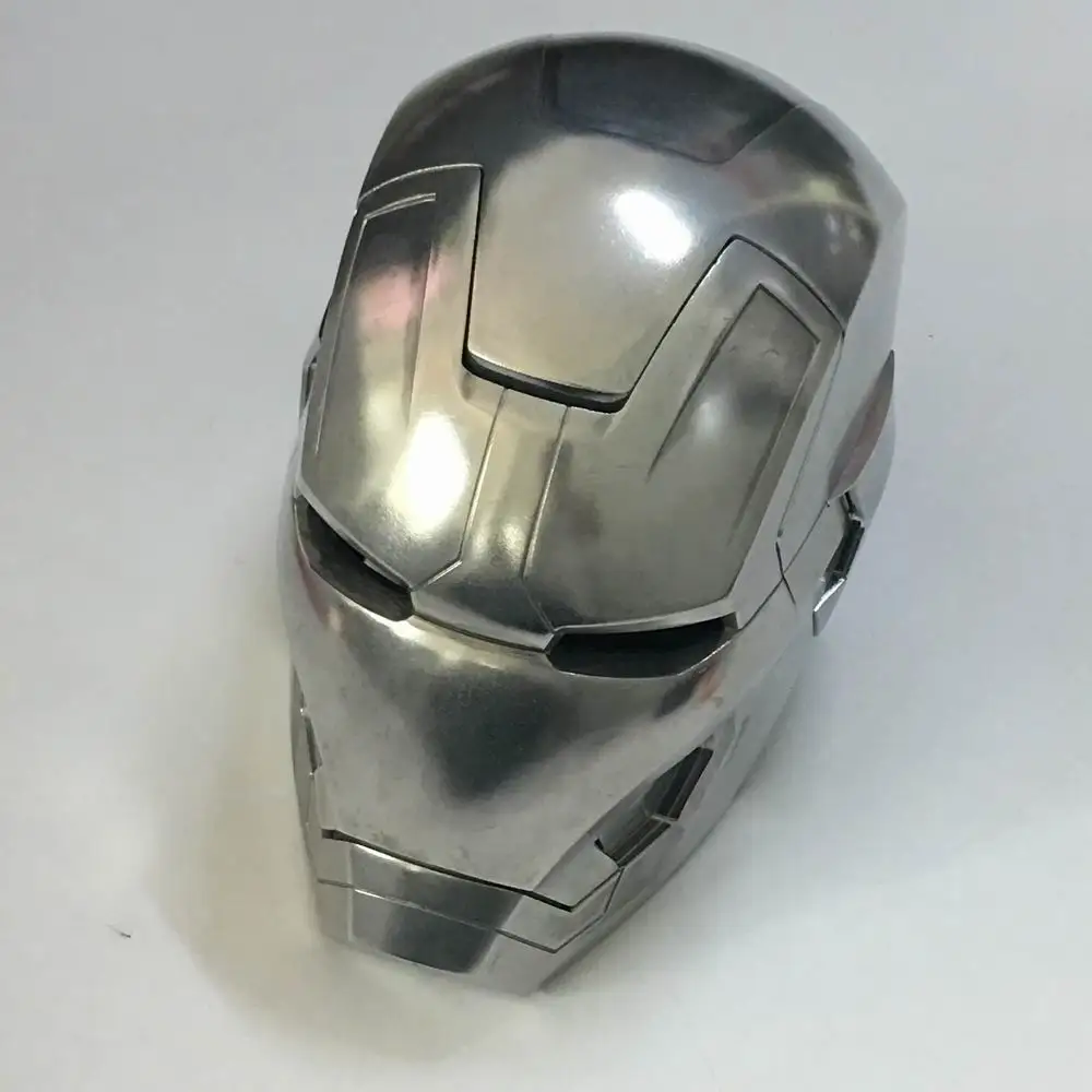 Полностью металлический 1/1 масштаб дистанционный и ручной шлем Железный человек 1:1 носимый Tony Stark Mark 42 MK43 косплей маска реквизит светодиодный светильник глаза