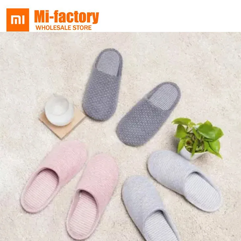 

New Xiaomi Mijia Home Slippers Women Men Winter Autumn Anti-bacterial Cotton Indoor House Home Slippers Shoes for Remote Control