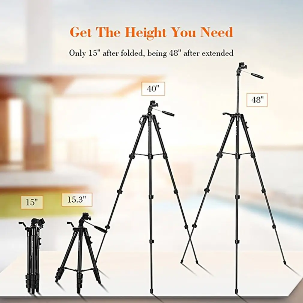 High-Quality Self-Timer Tripod With A Clip Live Live Mount Camera Tripod Retractable Selfie Rack Portable