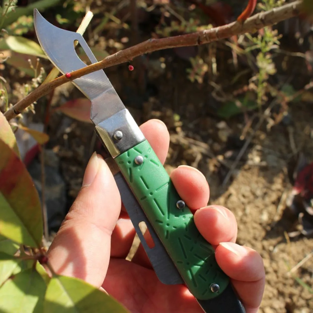 ANENG 3 лезвия сад складной прививки Ножи Обрезка рассады режущий инструмент