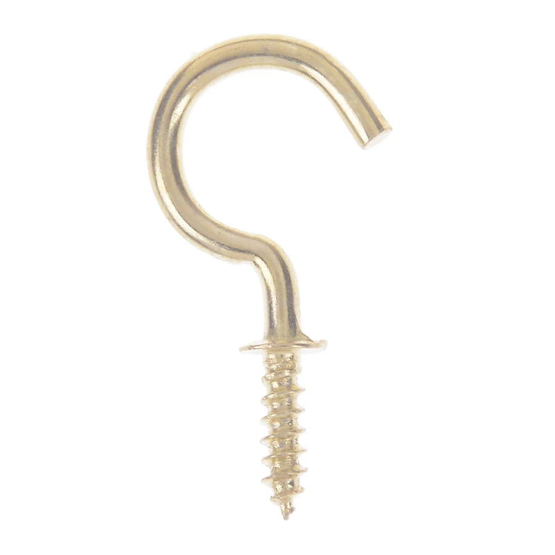 0.75inch 20 шт./компл. 3 размера с латунным покрытием чашки, крючки, станок и плечи винт подвесное шапка пальто Пег вешалка Крючки - Цвет: 0.75inch