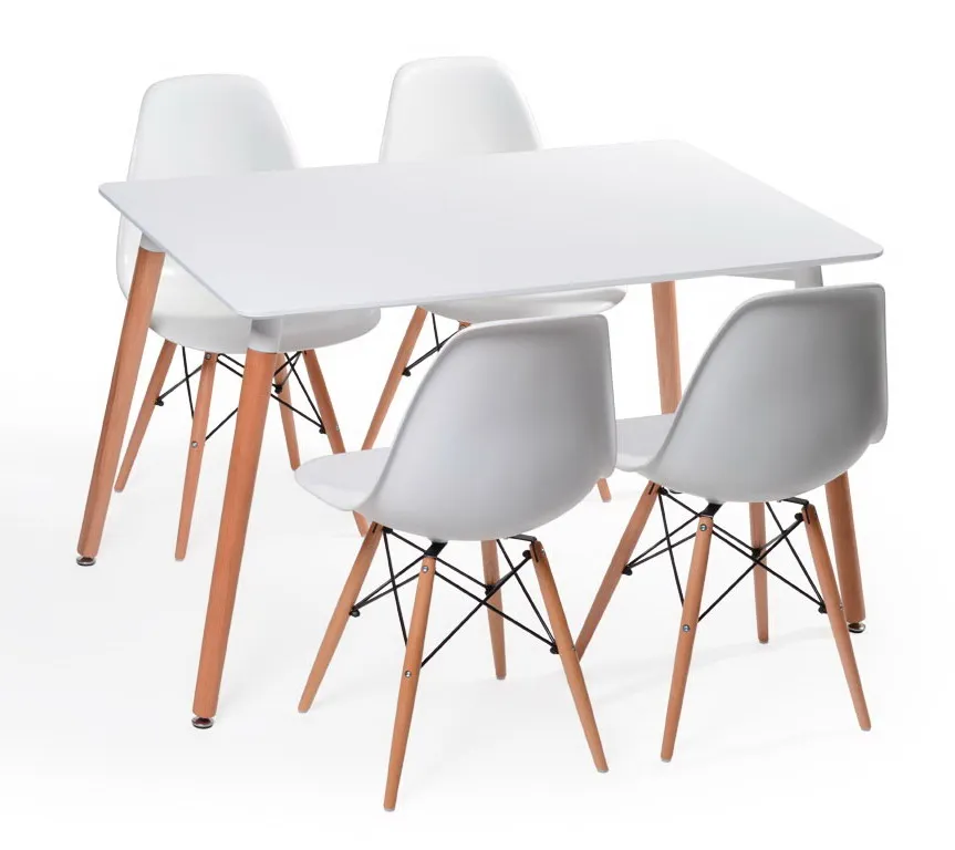 Круглый обеденный стол из ДВП с деревянной ножкой, деревянная нога МДФ топ Классический Современный дизайн обеденный стол