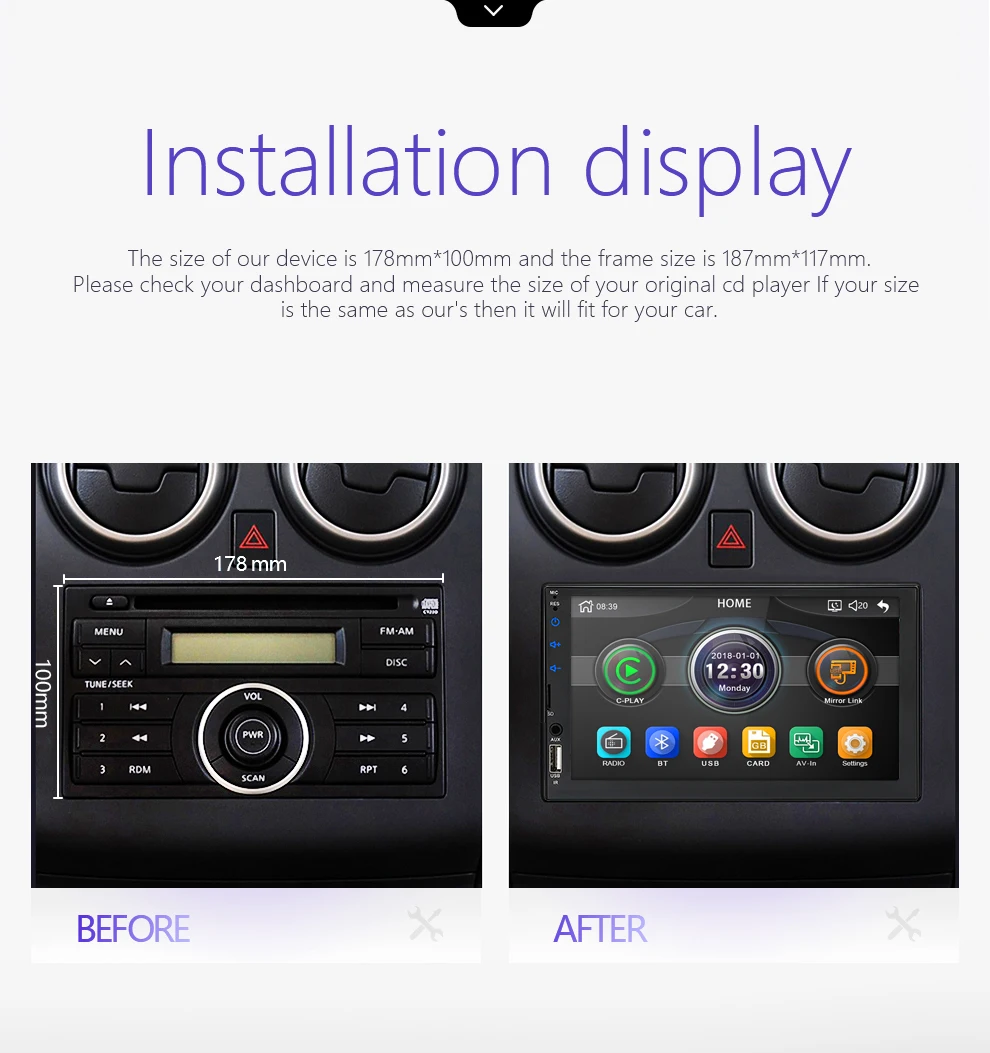  2 Din Auto Radio 7 