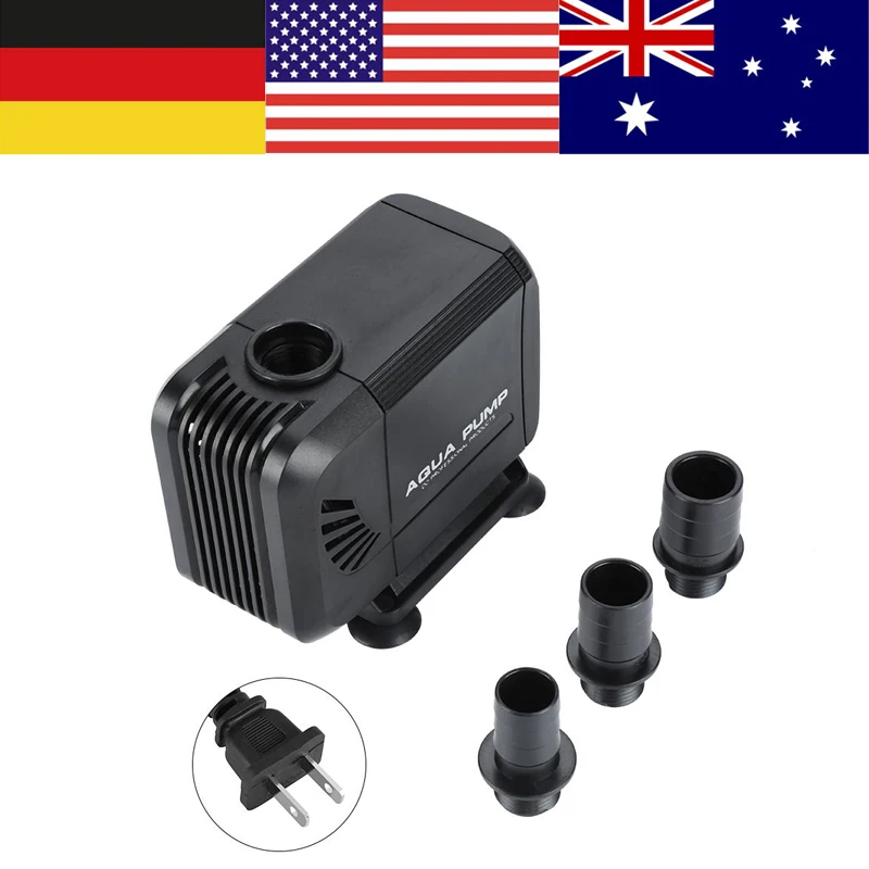 

40W Fish Tank Aquarium Submersible Pump Fountain Pond Water Circulation 110V US Plug