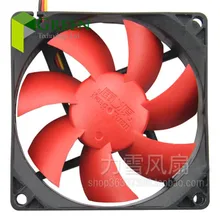 Novo dc12v silencioso 80mm 8025 80*80*25mm 8*8*2.5cm ventilador do chassi ventoinha do computador do rolamento de hidro 3pin e 4d