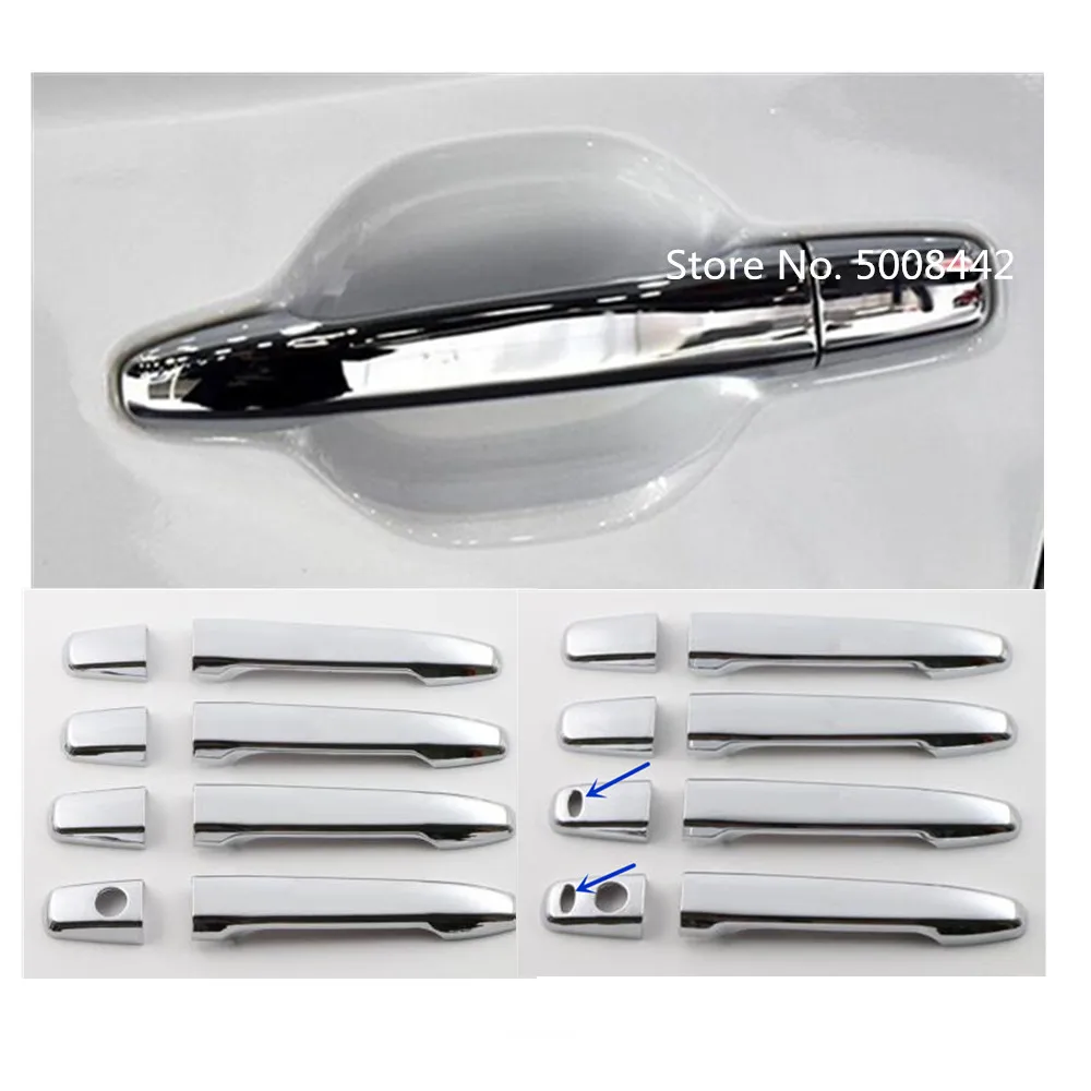 

For Mitsubishi Outlander 2016 2017 2018 2019 car frame lamp trim ABS chrome door handle handrail armrest panel frame trim 8pcs