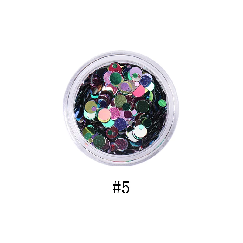 1 коробка цветов для ногтей блестящие хлопья блестящие 3D шестиугольник красочные блестки для маникюра украшения для ногтей для лака - Цвет: s-5