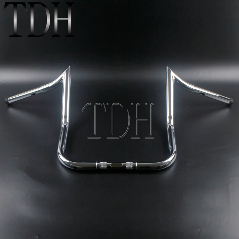 14 &quotRise 37&quot широкий руль для Harley Touring Dressers Baggers FLHT FLHTC хромированная стальная