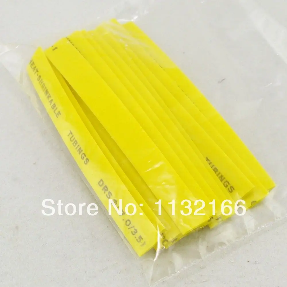 

25pcs 16mm Inner Diameter Yellow 10cm length Each Insulation Heat Shrink Tubing Wire Cable Wrap
