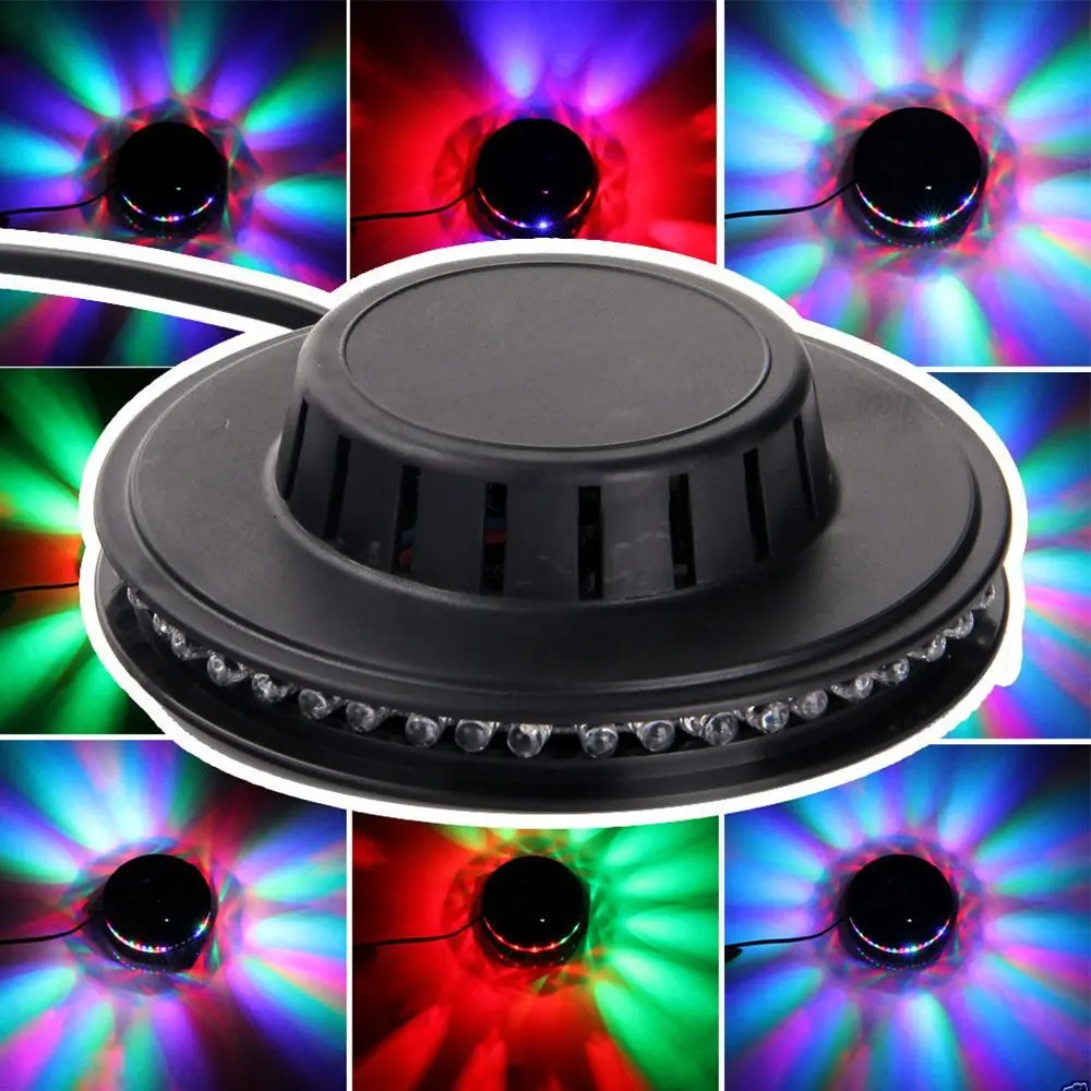 

Aimbinet 8W 48 LED Sunflower Wall light LED Magic RGB Rotatingtage stage Light for Home Children Party Wedding Birthday Wedding