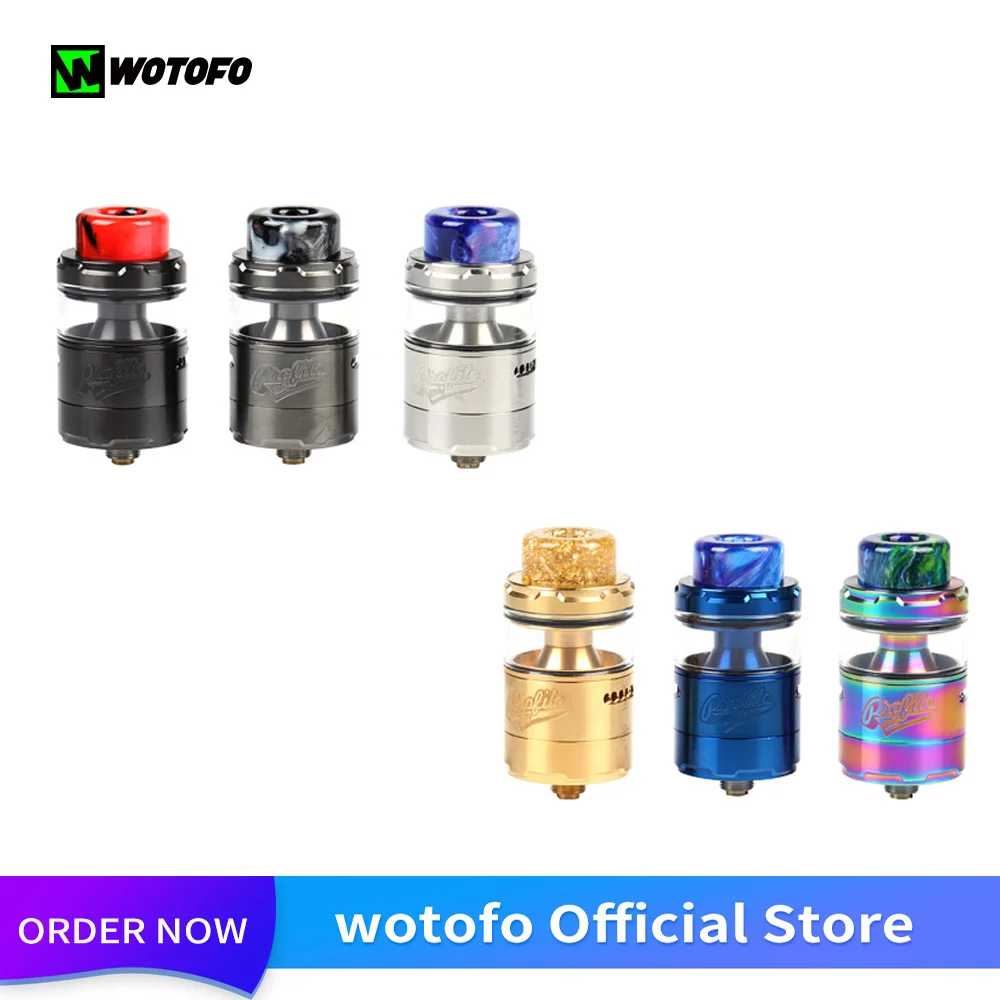 

Original Wotofo Profile Unity RTA Atomizer 3.5ML 5ML Vape Tank Vaporizer Rebuilding Dripping RTA Vape 510 Thread VS Profile RDA