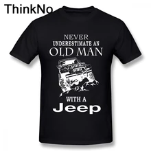 Мужская футболка с джипом, S-5XL, короткий рукав, хлопок, футболка с 3D принтом, футболки с машинками