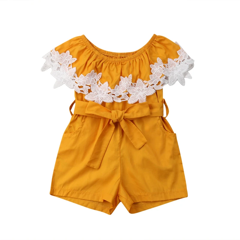 Для новорожденных девочек кружевное платье с цветочным рисунком комбинезон Детские комбинезоны спортивный костюм горячее предложение