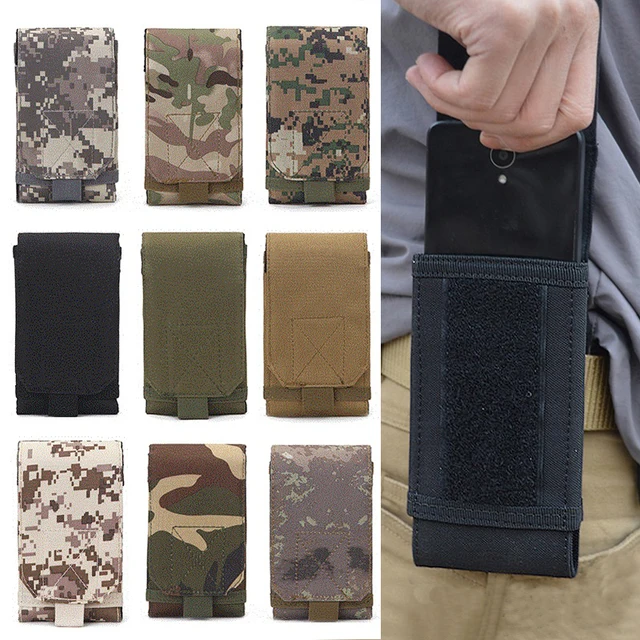 US $1.98 Outdoor Camouflage Waist Bag Tactical Army Phone Holder Sport Belt Bag Case Waterproof Nylon Sport 
