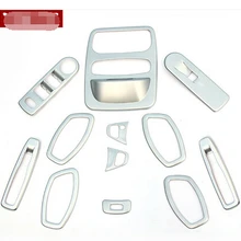 12 шт. отделка подлокотника внутренняя дверная ручка отделка блестки внутренний счётчик пробега Кнопка Крышка отделка для Renault Captur