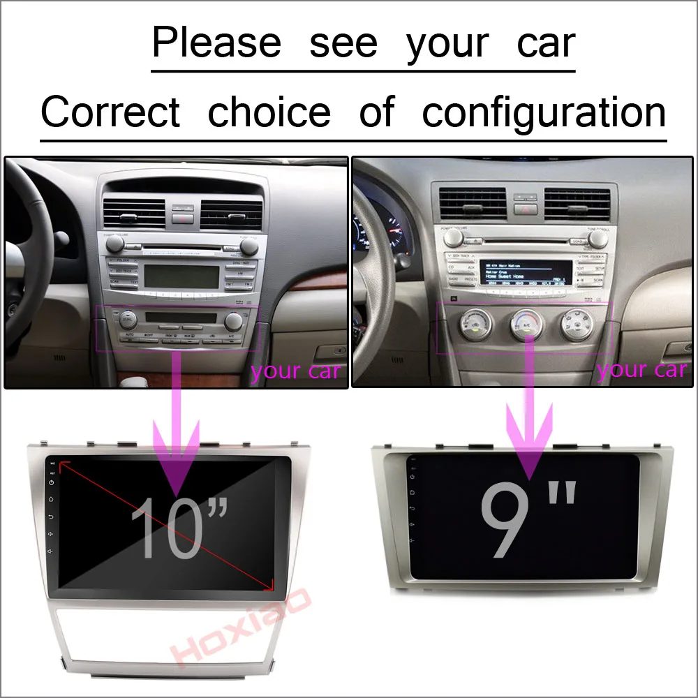 Top Car dvd android for Toyota camry 2007 2008 2009 2010 2011 2013 2GB RAM GPS navigation auto radio 2 din Car multimedia player 4