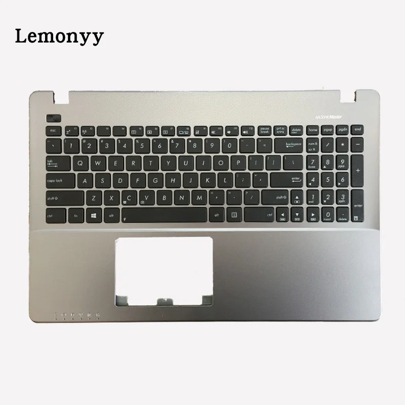 Клавиатура и чехол для ноутбука Asus X550 X550C X550VC X550V нижний чехол/клавиатура с Упор для рук - Цвет: Grey English