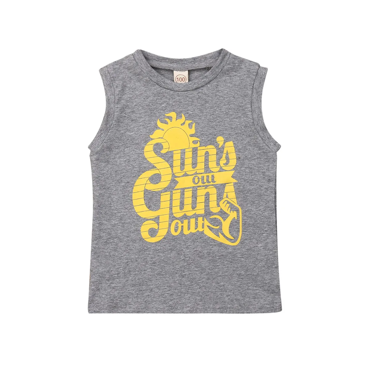 

suns out guns out Print Tanks Top For kid Toddler Boy