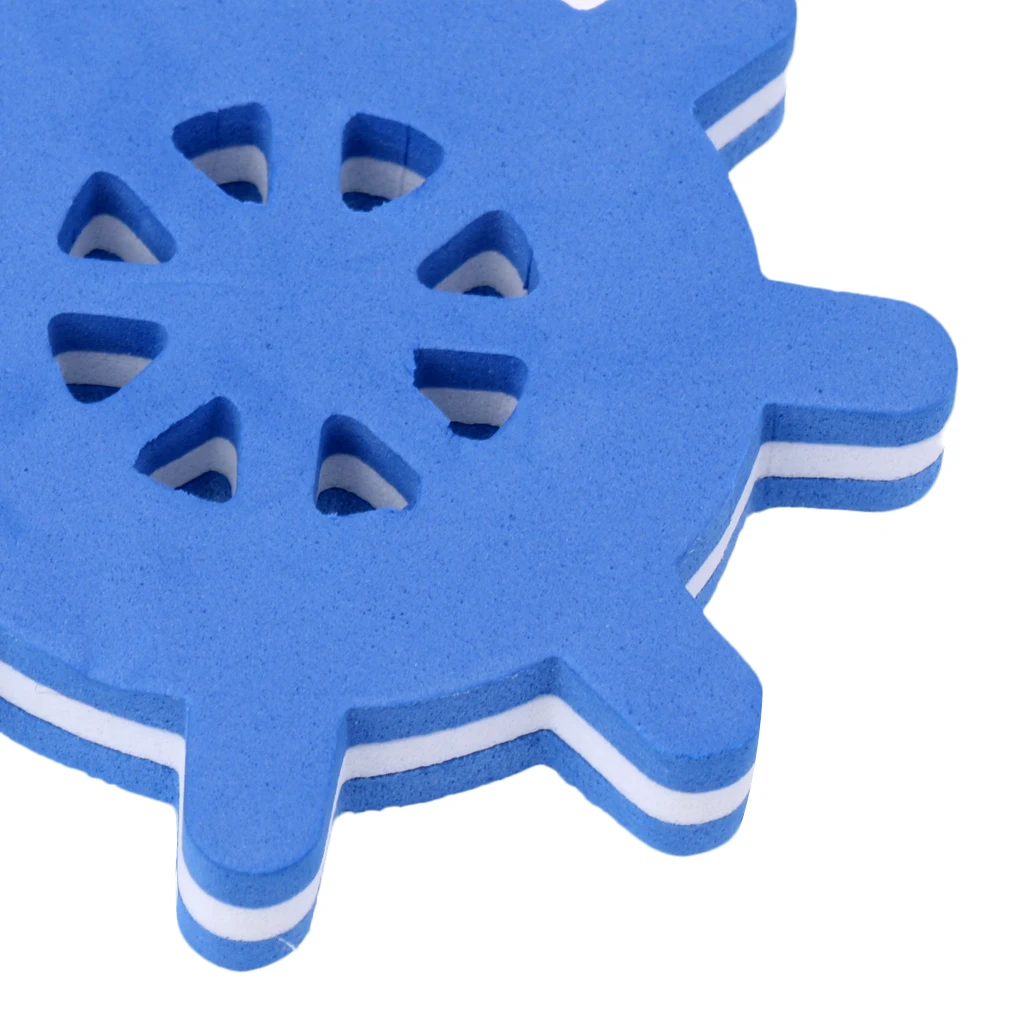 2-Piece Pack - Keychain, Floating, As Gift Ideal For Boating Water Sports Enthusiastic (Anchor And Rudder Shaped, Blue)