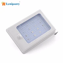 Lumiparty датчик движения солнечной энергии 16 светодиодный солнечный садовая световая лампа безопасность солнечное освещение для наружного использования светодиодный солнечный наружный