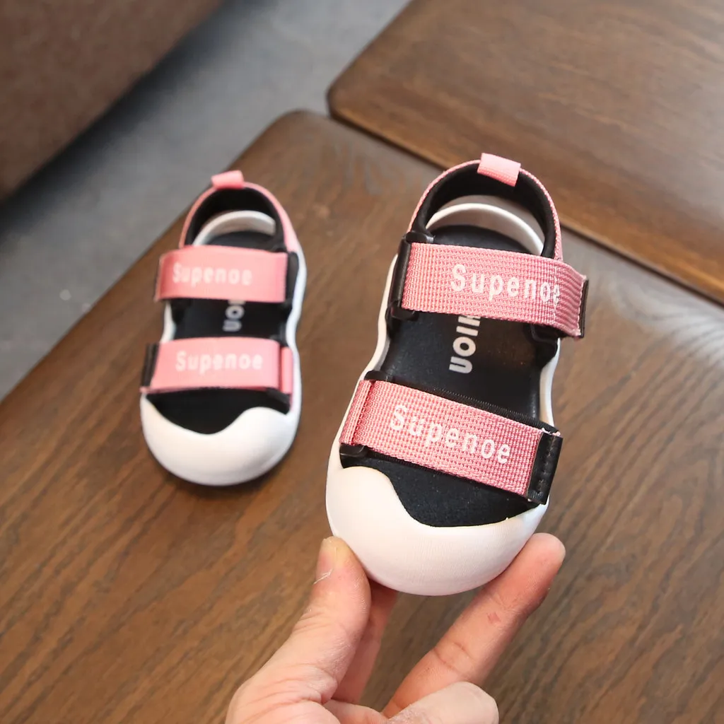 

sandale bebe fille toddler sandals Infant Kids Baby Girls Boys Summer Fashion Letter Cool Shoes Sandals #3