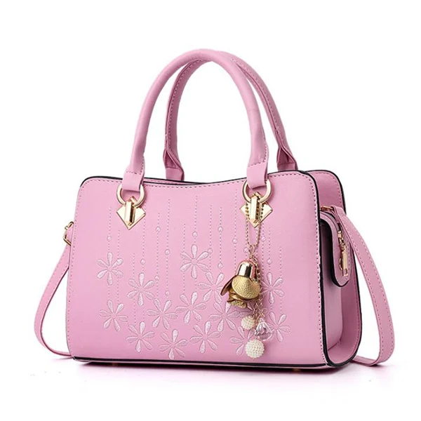 Gusure популярная роскошная женская сумка на плечо, высокое качество, женские сумки через плечо, Большая вместительная сумка-тоут, женские сумки с цветочными кисточками - Цвет: light pink