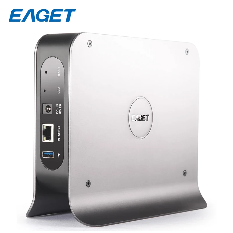

EAGET 3.inch 1-BAY Smart Network Cloud Storage Mobile Hard Disk Box SATA USB3.0 Encryption Private Cloud Disk Network hard Y300