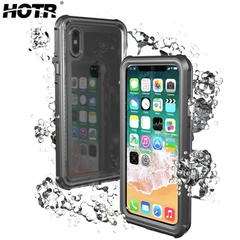 

HOTR IP68 Waterproof Case for Iphone X Waterproof Case Swimming Diving Underwater Full Protect Case Bag for Apple X 10 Fundas