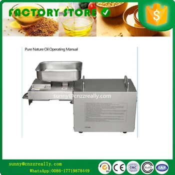 

Stainless Steel Small Home Oil Press Machine Cold Hot press for peanut,coconut, olive,Peanuts, sesame seeds