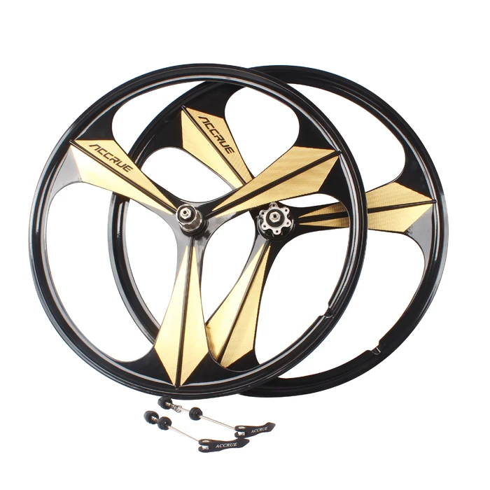 

26 mountain bike magnesium aluminum alloy one piece wheel accrue knife one piece wheel bearings bike