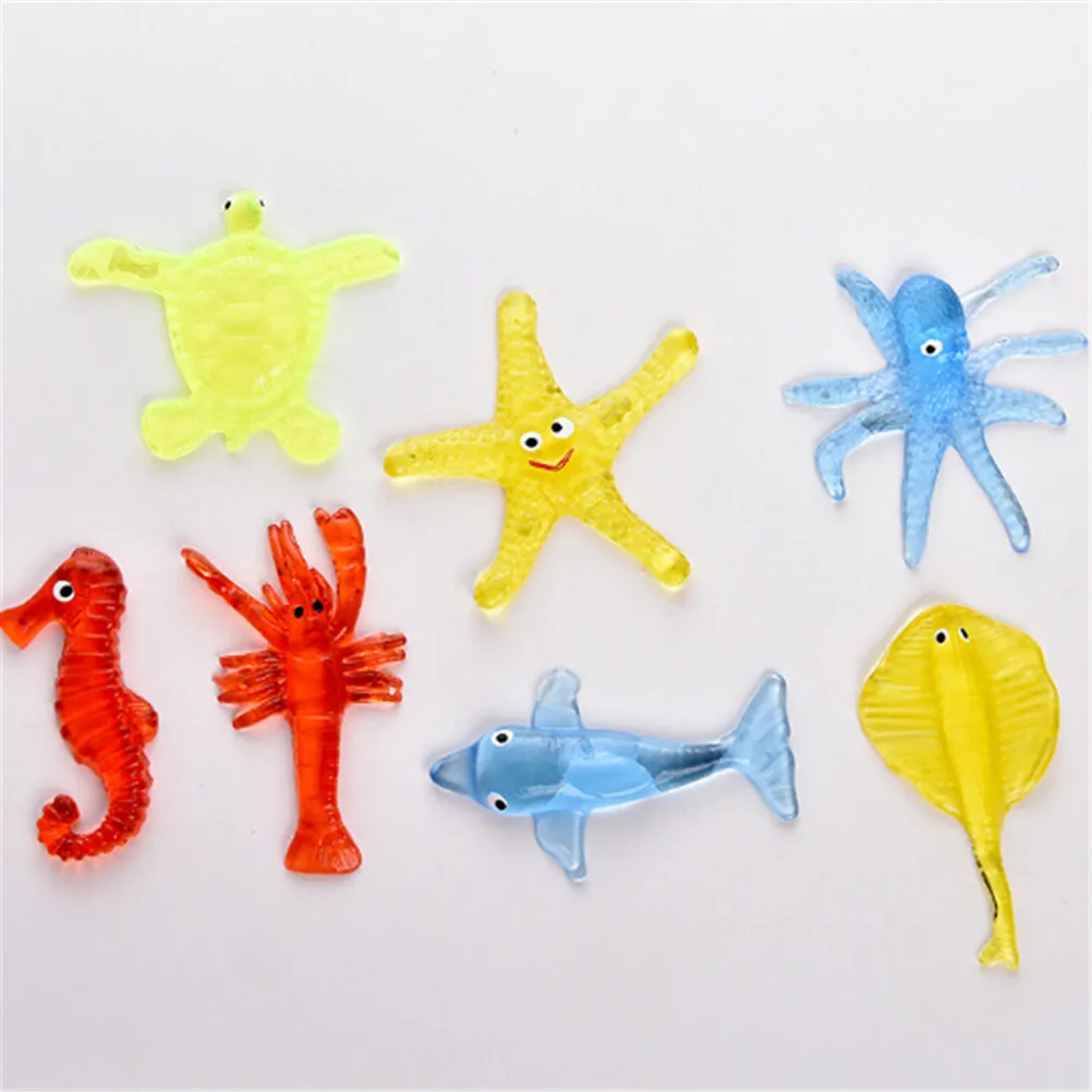 Мягкий материал декомпрессии Морская звезда, осьминог акула игрушка Sticky морских животных игрушечные лошадки для детский день