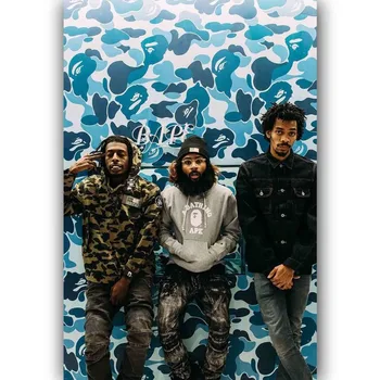 

New Flatbush Zombies Custom Amazing Rap Music-Silk Art Poster Wall Sticker Decoration Gift