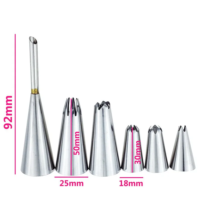 10Pcs/Pack Reusable Eco Friendly Silicone Icing Piping Cream Pastry Bag + 6 Pastry Nozzles DIY Kitchen Cake Decorating Tips Set 10Pcs/Pack Reusable Eco Friendly Silicone Icing Piping Cream Pastry Bag + 6 Pastry Nozzles DIY Kitchen Cake Decorating Tips Set
