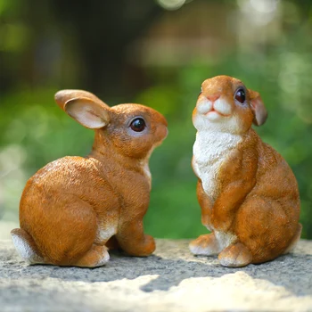 

Set of 2 Rabbits Figurines