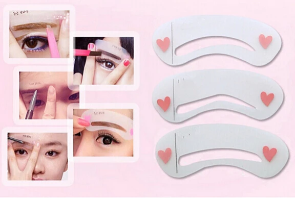 

Eyebrow Stencil Tool Makeup Eye Brow Template Shaper Make Up Tool 3 Styles New
