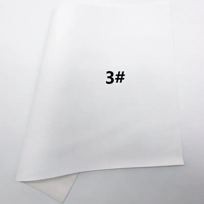 Белая Лоскутная блестящая холщовая простыня, " x 11" бумага с блестками, лист из искусственной кожи, массивная бабочка для волос с блеском и ткань для сережек XM001 - Цвет: 3