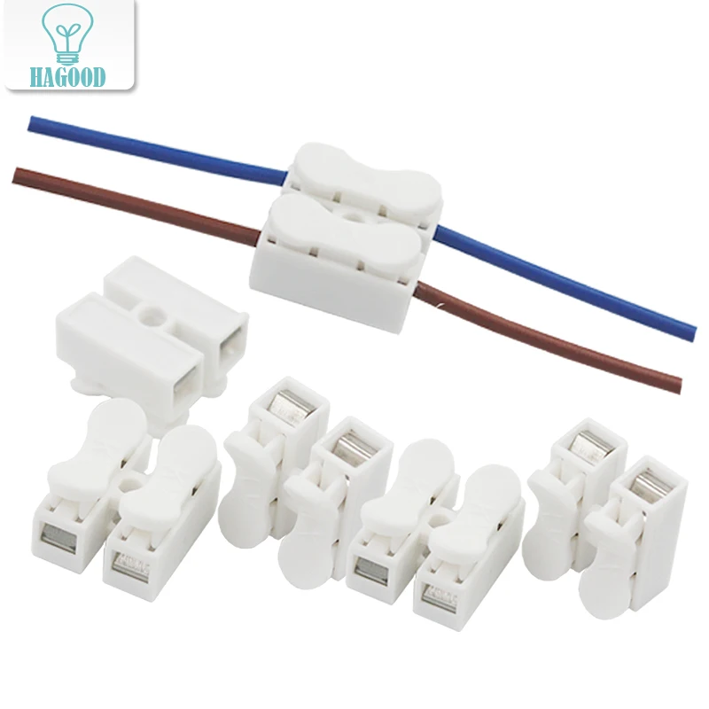 30 pièces rapides pour câble électrique Bande lumineuse LED Connecteurs de fil à ressort 